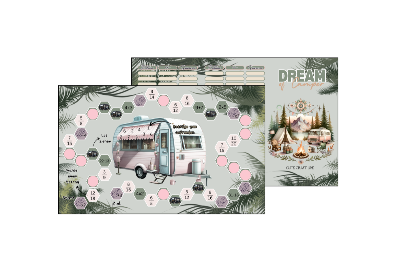 Dream of Camper 3er Klappkarte