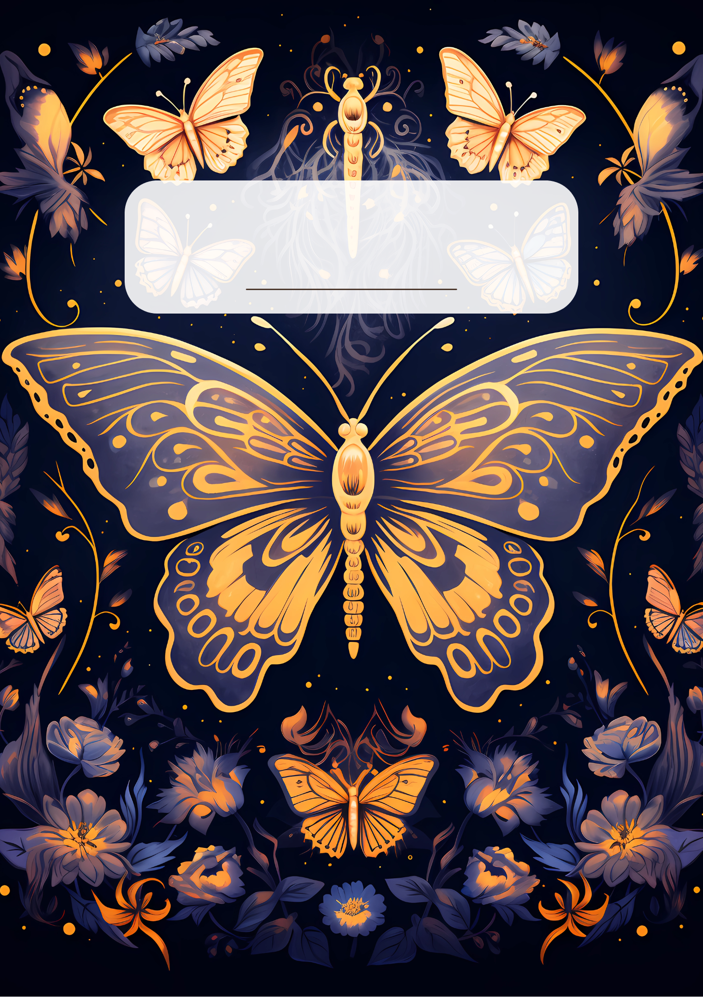 Budget Planer Butterfly mit Spiralbindung