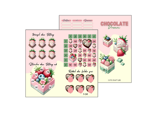 Chocolate Dream Bingo 2er Klappkarte