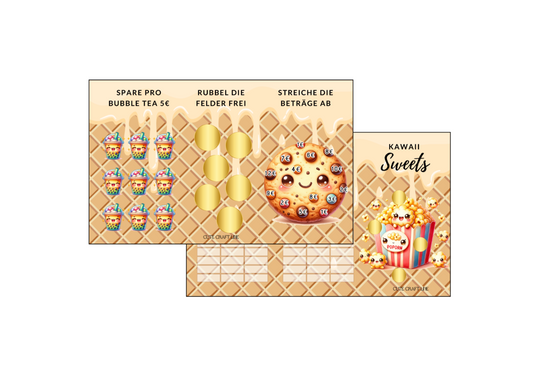 Kawaii Sweets 3er Klappkarte