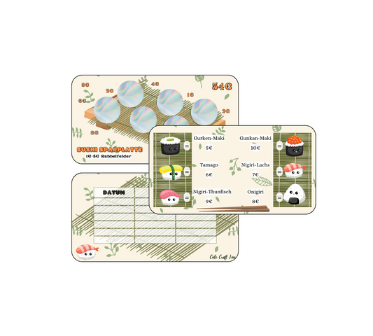 Sushi Sparplatte Sparchallenge